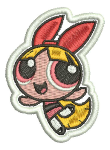Patch Bordado Cartoons Patch Poderosas Florzinha 5x7cm