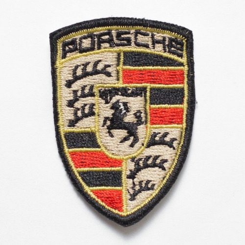 Patch Bordado Carros Porsche Logo 5x7cm