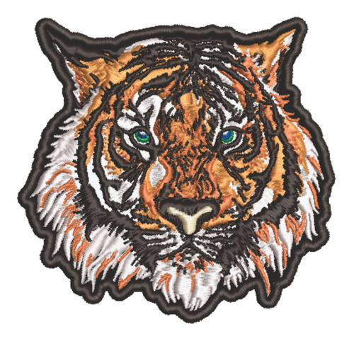 Patch Bordado Grandes Tigre 10x9,6cm