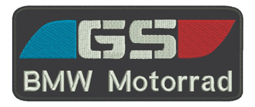 Patch Bordado Bmw Gs Tarja 17x7cm