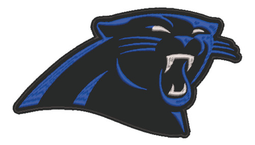 Patch Bordado Esportes Nfl Carolina Panthers 8x5cm