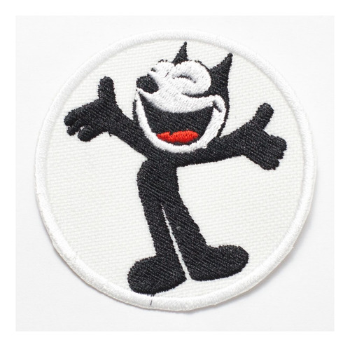 Patch Bordado Cartoons Felix Gato 7x7cm