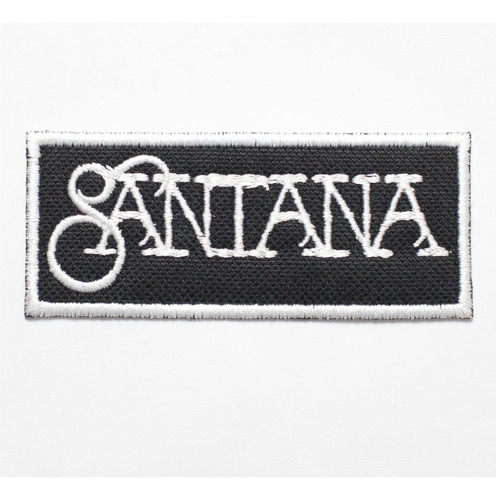 Patch Bordado Música Santana Tarjeta 10x4cm