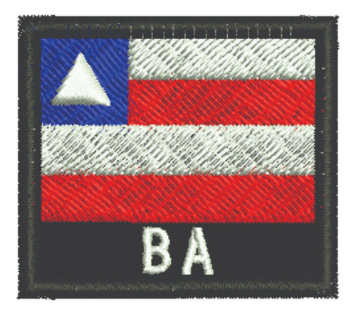 Patch Bordado Bandeiras Bandeira Bahia 4,5x4cm
