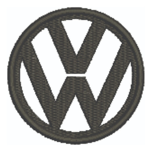 Patch Bordado Carros Volkswagen Logo B 8x8cm
