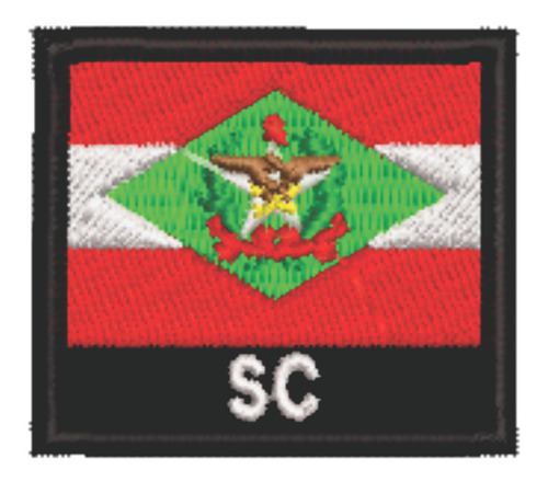 Patch Bordado Bandeiras Bandeira Santa Catarina 4,5x4cm