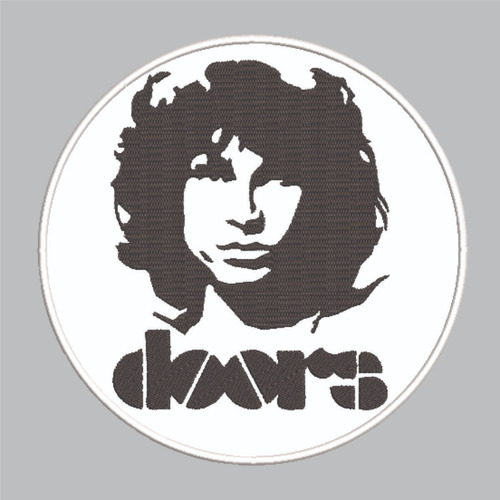 Patch Bordado Música Doors Jim Morrison 25x25cm