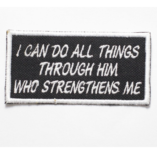 Patch Bordado Frases Frase Motociclista 16 9x4,5cm