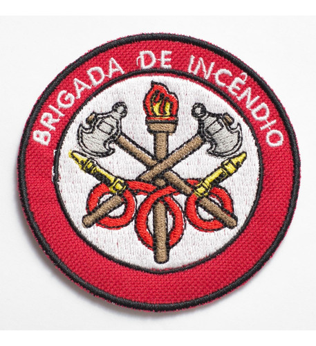 Patch Bordado Profissões Brigada De Incendio 8x8cm