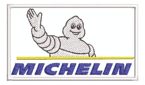 Patch Bordado Marcas Michelin Logo 10x5,7cm