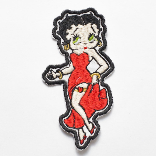 Patch Bordado Cartoons Bete Boop Vestido 5,2x10cm