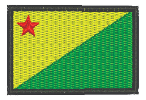 Patch Bordado Bandeiras Bandeira Acre 8x5cm