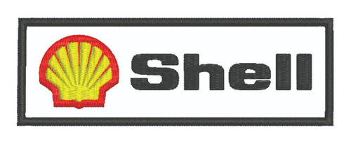 Patch Bordado Fórmula 1 Shell Peito 15x5cm