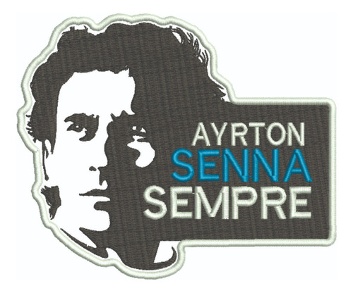 Patch Bordado Fórmula 1 Piloto Formula 1 15x12cm