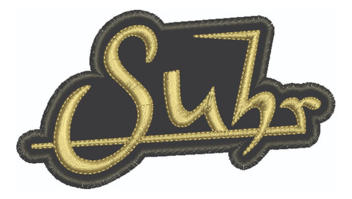 Patch Bordado Música Suhr Guitars 10x5,6cm
