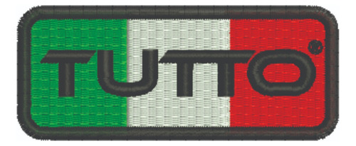 Patch Bordado Acessórios Tutto Logo 8x3,5cm
