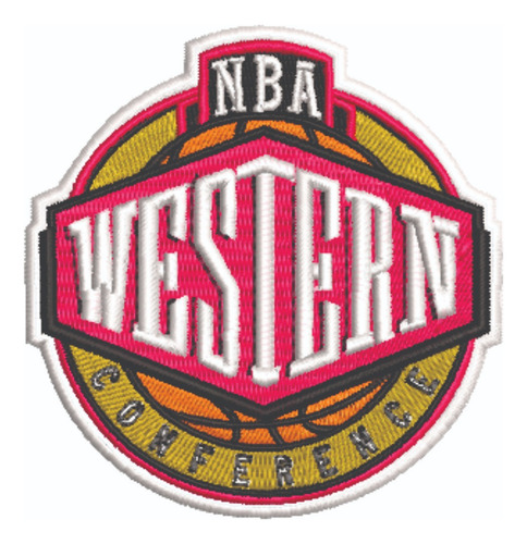 Patch Bordado Esportes Nba Western Conference 8x8cm