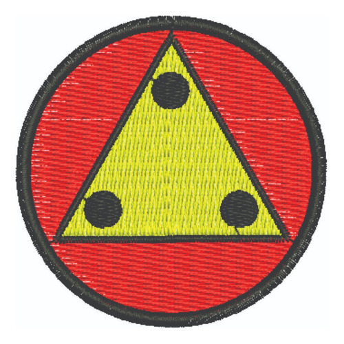 Patch Bordado Masson Circulo 6x6cm