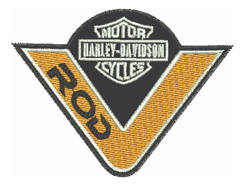 Patch Bordado Harley Davidson Vrod 8x6cm