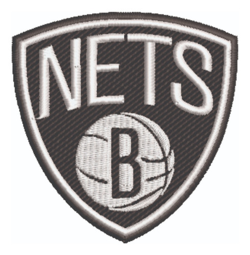 Patch Bordado Esportes Nba Brooklyn Nets 7,8x8cm
