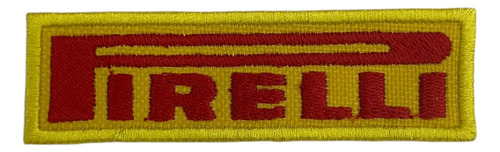 Patch Bordado Acessórios Pirelli 9,5x2,7cm