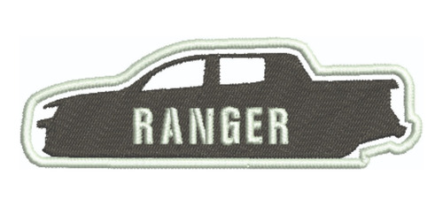 Patch Bordado Carros Ranger Silueta 12x4cm
