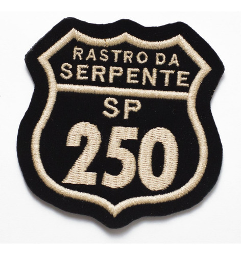 Patch Bordado Placas Rastro Da Serpente Sp250 5,6x6cm