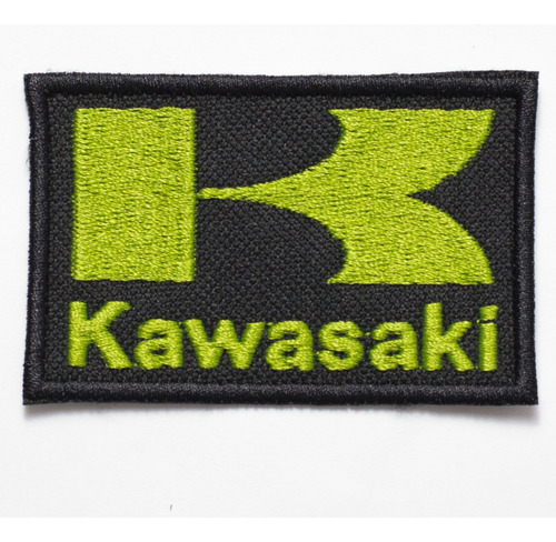 Patch Bordado Motos Kawasaki Tarjeta 8x5cm
