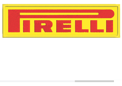 Patch Bordado Acessórios Pirelli 20x2,7cm