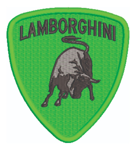 Patch Bordado Carros Lamborghini Logo 10x11cm