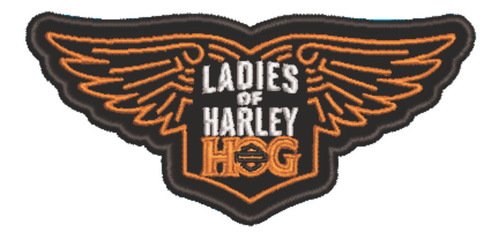 Patch Bordado Harley Davidson Ladies Ofharley 10,2x4,8cm