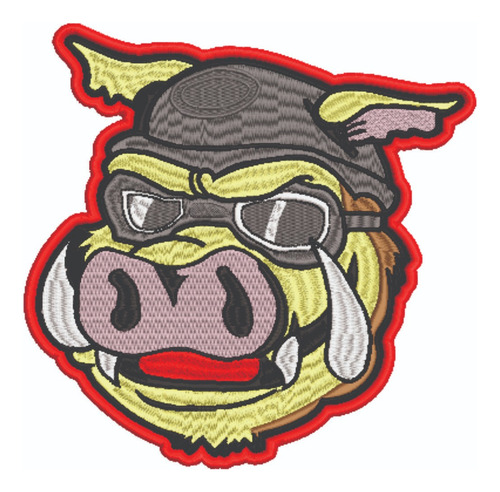 Patch Bordado Cartoons Wild Hogs 20x20cm