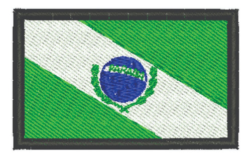 Patch Bordado Bandeiras Bandeira Parana 6x4cm
