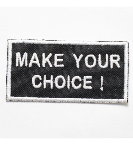 Patch Bordado Frases Frase Motociclista 02 9x4,5cm