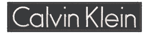 Patch Bordado Marcas Calvin Klein Escrito 15x3,2cm