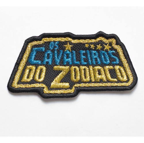 Patch Bordado Cartoons Cavaleiros Zodiacos 9x4,7cm