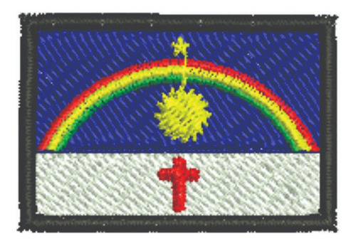 Patch Bordado Bandeiras Bandeira Pernambuco 6x4c 6x4cm