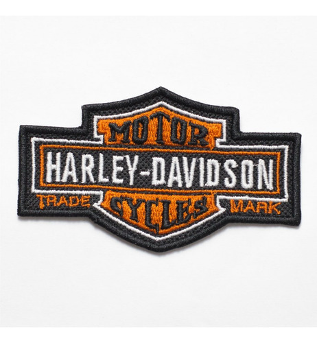 Patch Bordado Harley Davidson Trade Mark 10x6cm