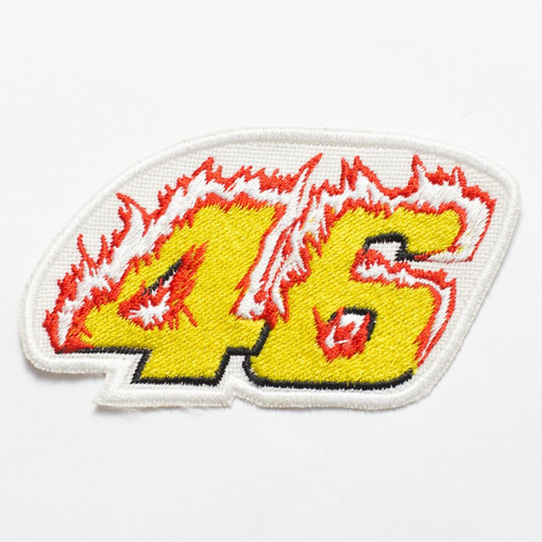Patch Bordado Valentino Rossi 46 10x5,6cm