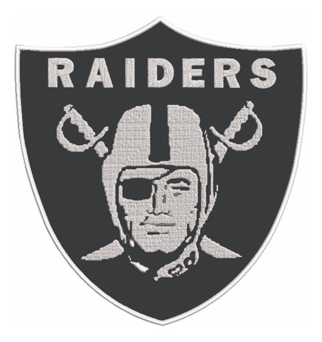 Patch Bordado Marcas Nfl Las Vegas Raiders 30x30cm