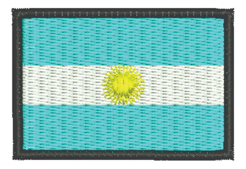 Patch Bordado Bandeiras Bandeira Argentina 8x5cm