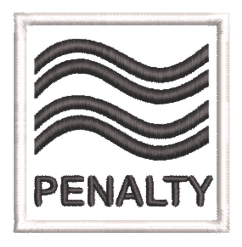 Patch Bordado Marcas Penalty Anos 70 6x6cm