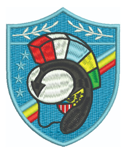 Patch Bordado Top Gun Capacete 8,1x10cm