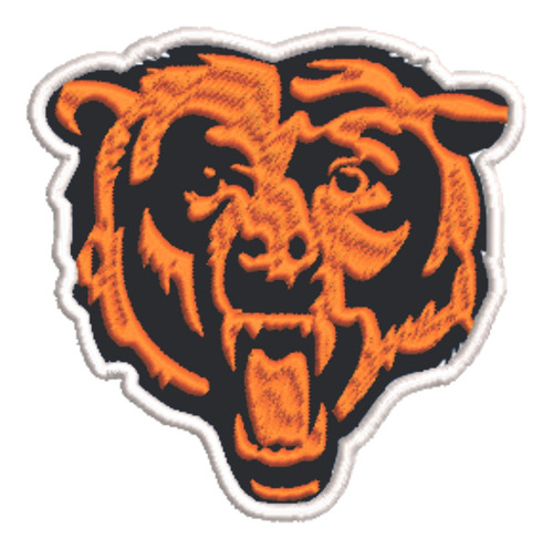 Patch Bordado Esportes Nfl Chicago Bears 8x8cm