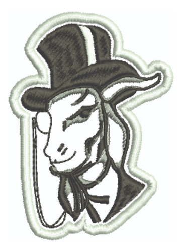 Patch Bordado Masson Bode Velho 5,8x8cm