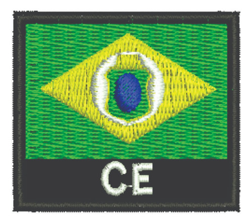 Patch Bordado Bandeiras Bandeira Ceara 4,5x4cm