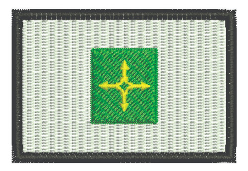 Patch Bordado Bandeiras Bandeira Distrito Federal 6x4cm