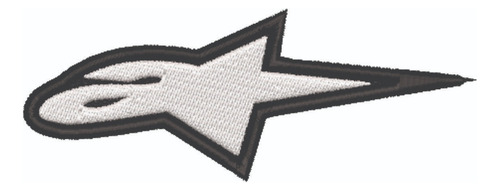 Patch Bordado Acessórios Alpinestars Logo Peito 12x4,5cm