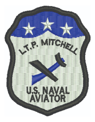 Patch Bordado Top Gun Mitchel 5,4x7cm