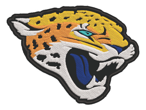 Patch Bordado Esportes Nfl Jacksonville Jaguars 8x5cm